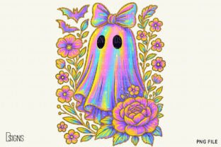 Halloween Iridescent Ghost Bundle Png Graphic by DSIGNS · Creative Fabrica