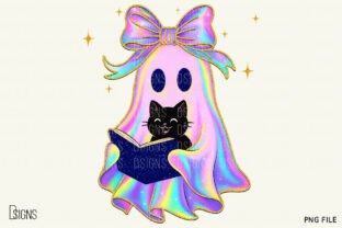 Halloween Iridescent Ghost Bundle Png Graphic by DSIGNS · Creative Fabrica