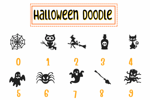 Halloween Doodle Font - Preview 3