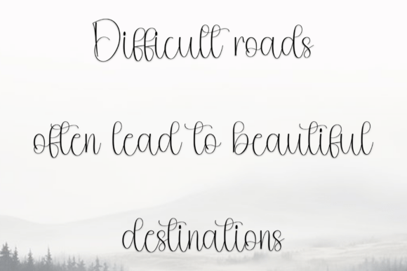 Handmade Autography Font PNG with transparent background - Preview 3
