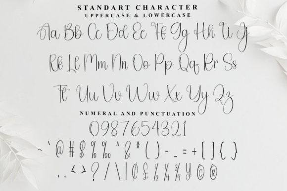 Handmade Autography Font PNG with transparent background - Preview 4