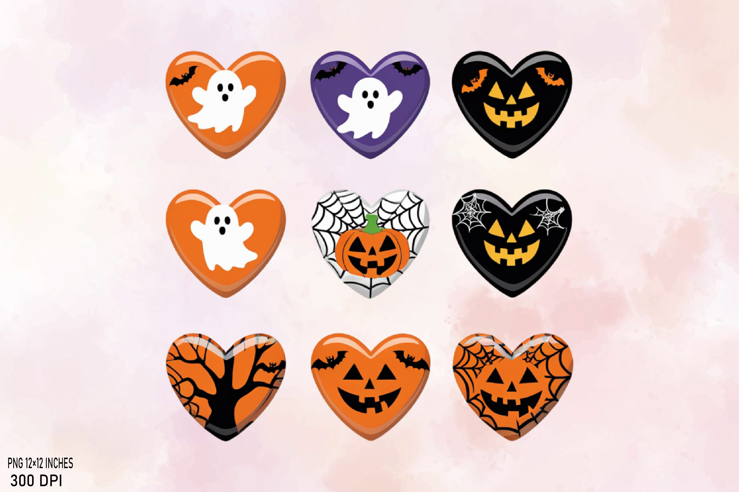 Heart Shaped Halloween PNG Graphic by SVGArt · Creative Fabrica