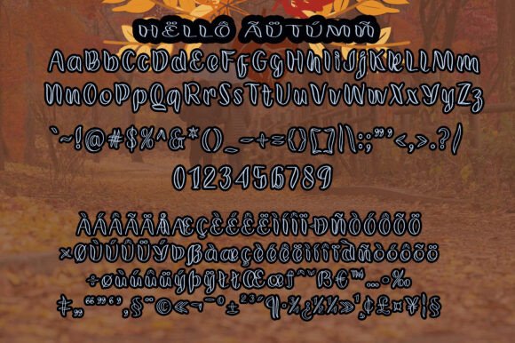 Hello Autumn Font - Preview 4