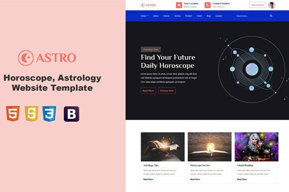 Horoscope, Fortune Telling Template