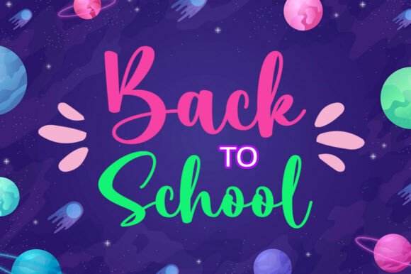 Magical Kids Font PNG with transparent background - Preview 1