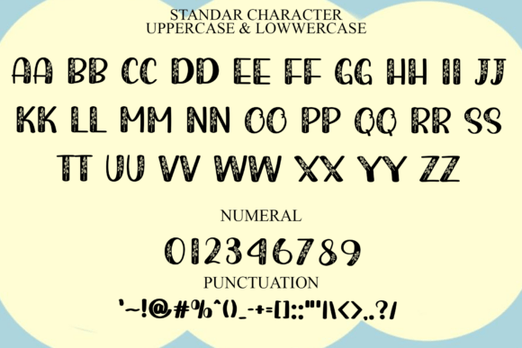 Mona Flower Font PNG with transparent background - Preview 5
