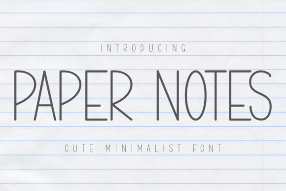 Paper Notes Fuentes Sans Serif Fuente Por CraftedType Studio