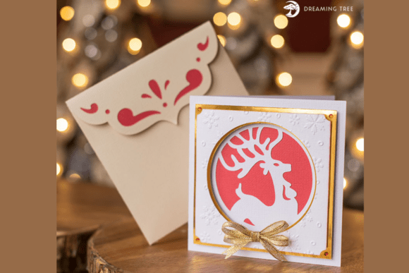 Prancer Greeting Card SVG