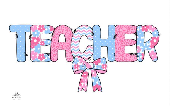 Preppy Coquette Font PNG with transparent background - Preview 2