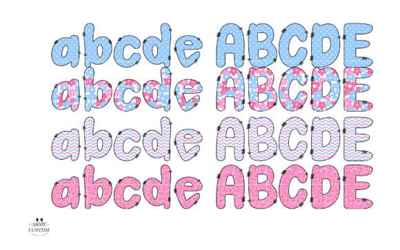 Preppy Coquette Font PNG with transparent background - Preview 3