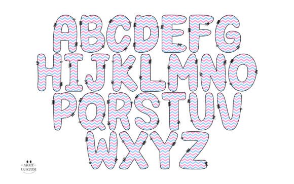Preppy Coquette Font PNG with transparent background - Preview 5