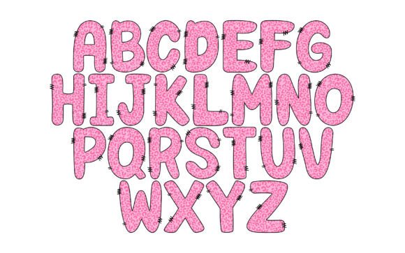 Preppy Coquette Font PNG with transparent background - Preview 6