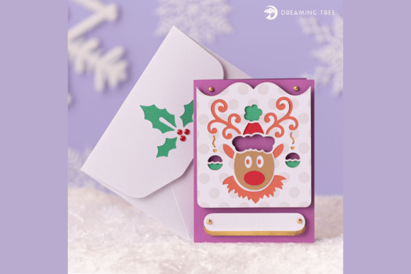 Reindeer Greeting Card SVG