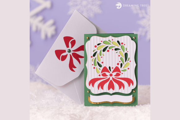 Wreath Greeting Card SVG