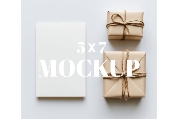 5x7 Birthday Invitation Card Mockup
