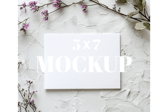 5x7 Birthday Invitation Card Mockup