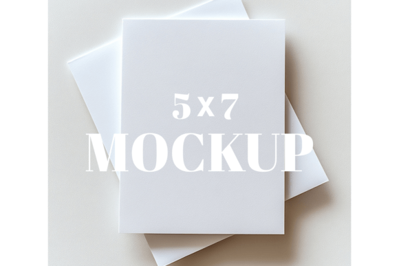 5x7 Birthday Invitation Card Mockup