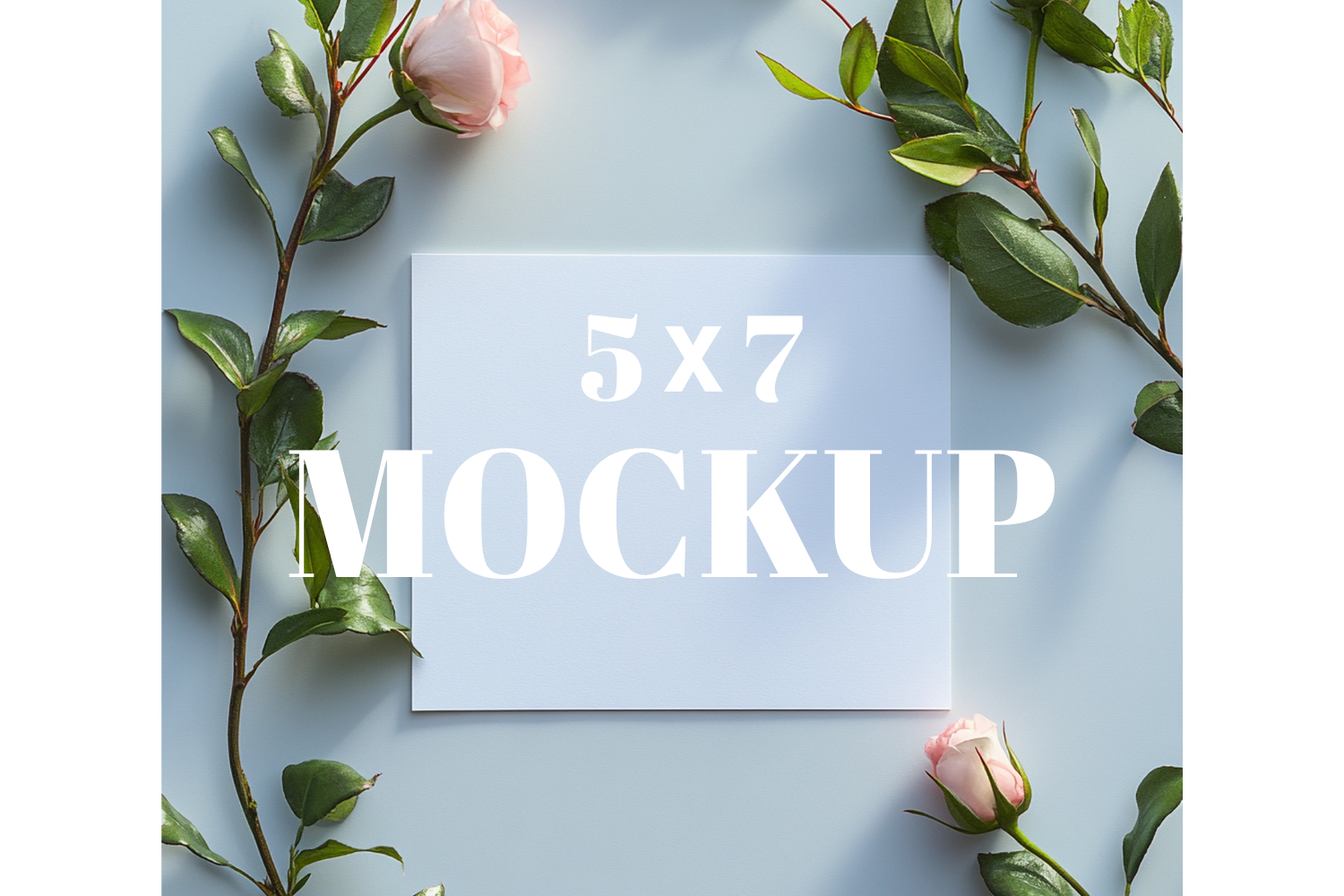5x7 Birthday Invitation Card Mockup