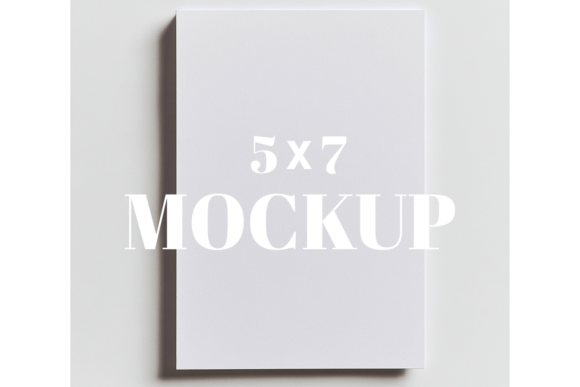 5x7 Birthday Invitation Card Mockup