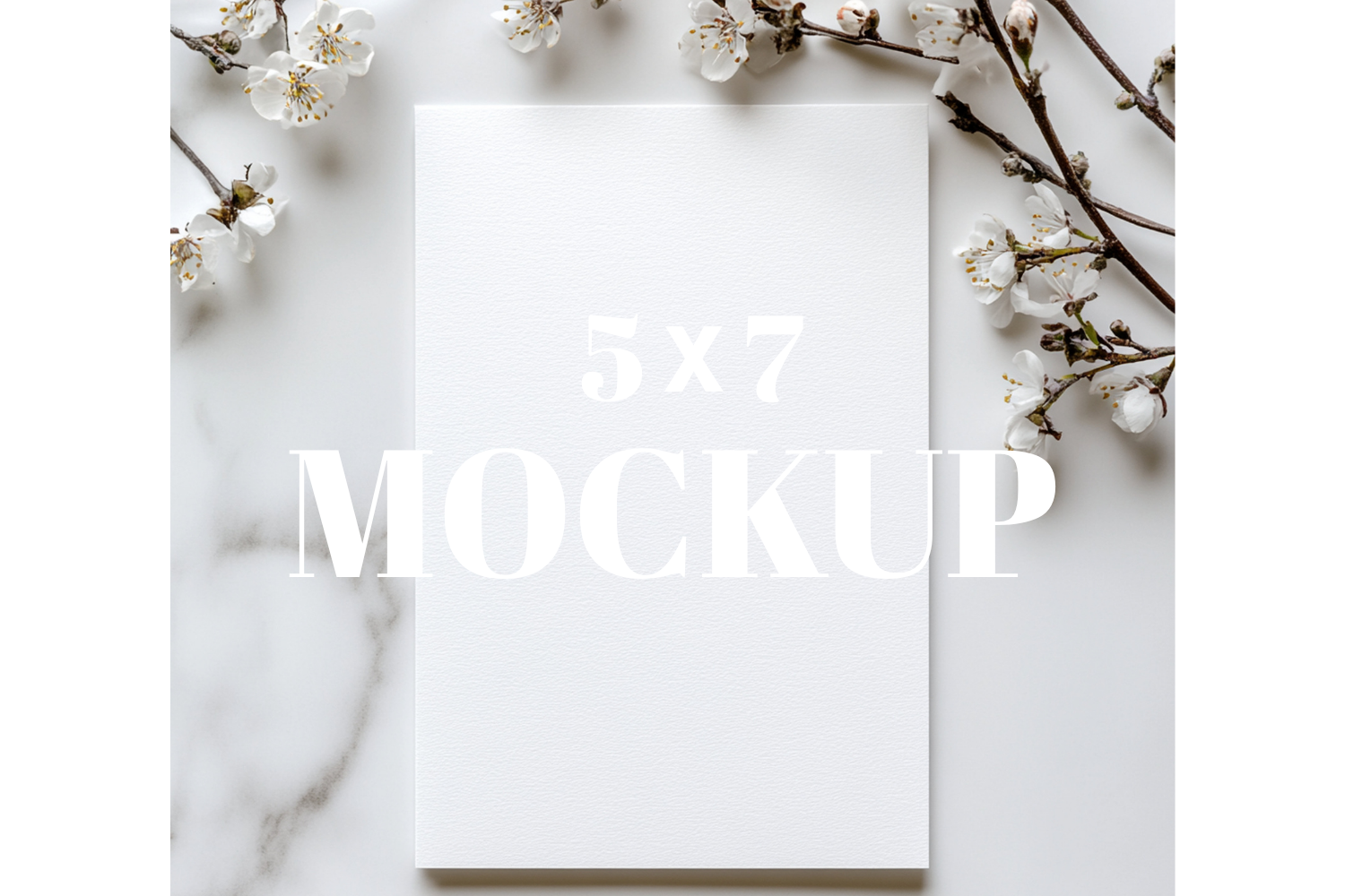 5x7 Birthday Invitation Card Mockup