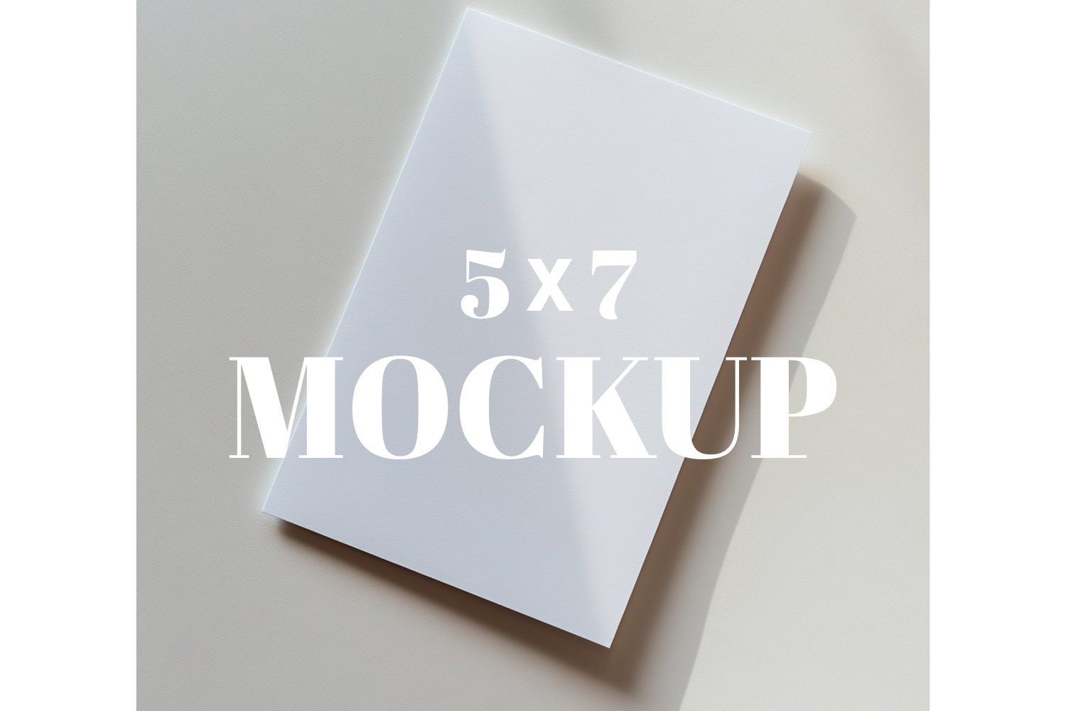 5x7 Birthday Invitation Card Mockup