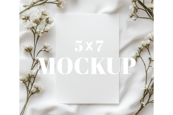 5x7 Birthday Invitation Card Mockup