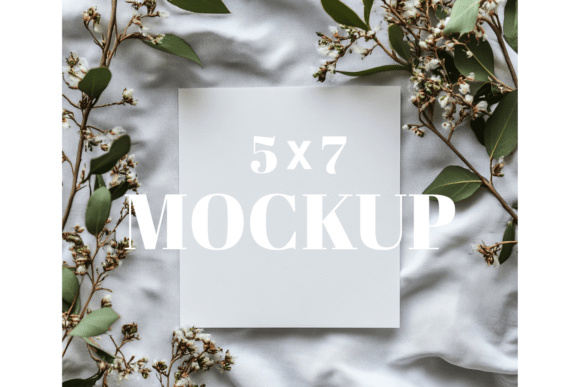 5x7 Birthday Invitation Card Mockup