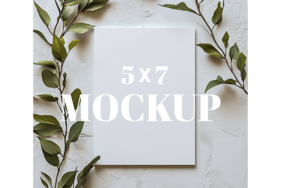 5x7 Birthday Invitation Card Mockup