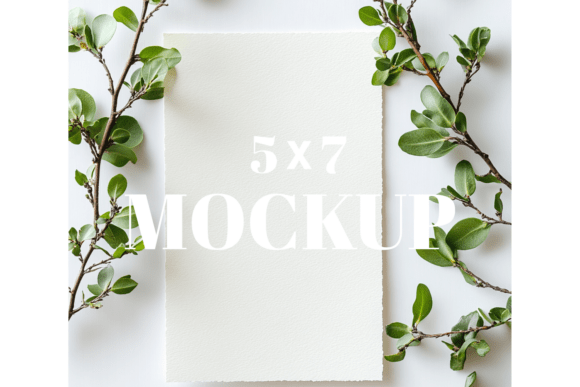 5x7 Birthday Invitation Card Mockup