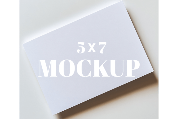 5x7 Birthday Invitation Card Mockup