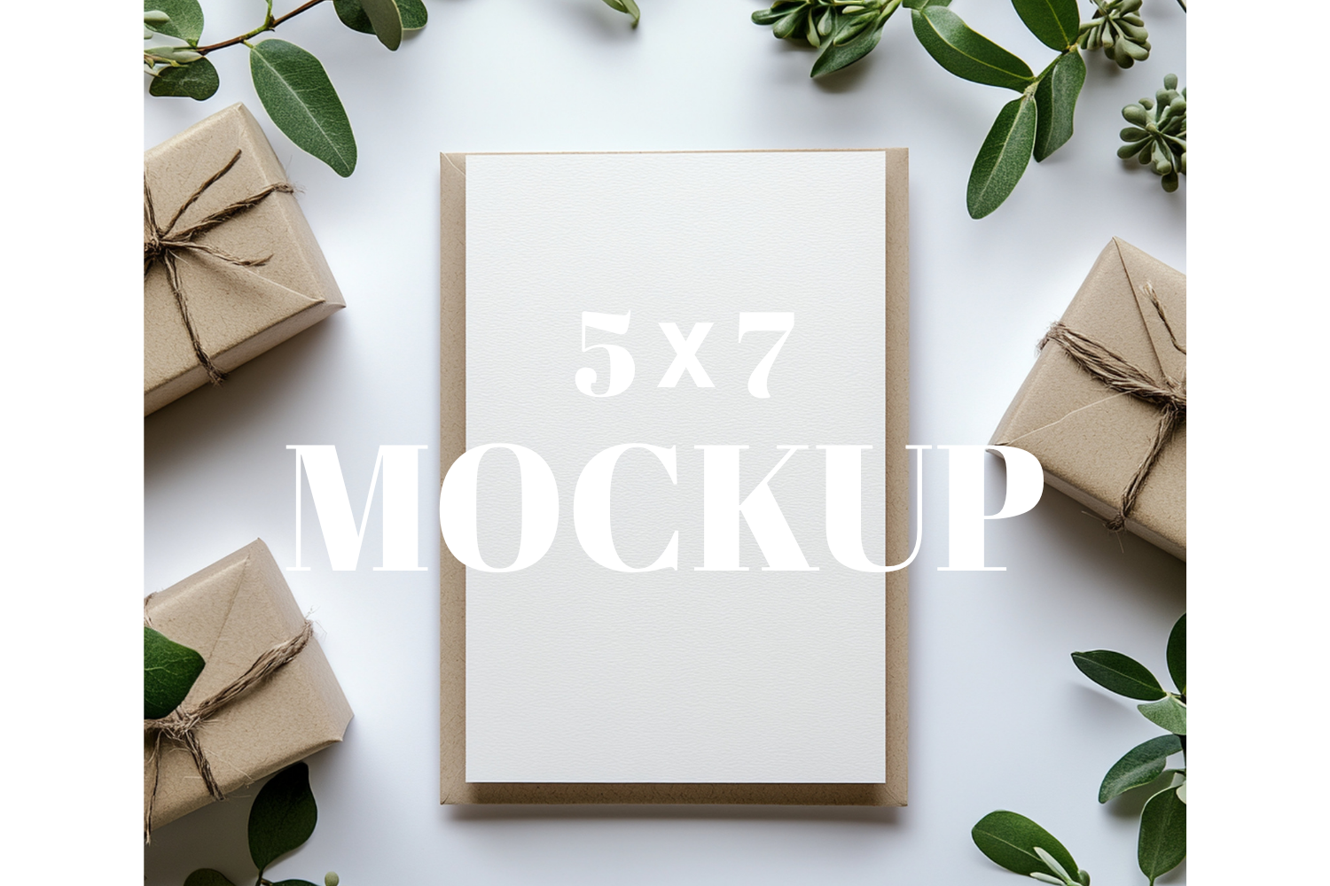 5x7 Birthday Invitation Card Mockup