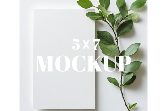 5x7 Birthday Invitation Card Mockup
