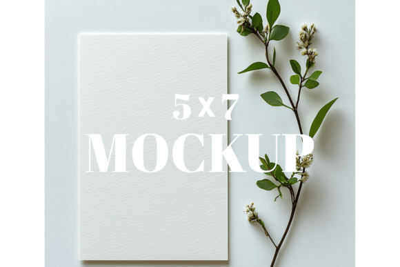 5x7 Birthday Invitation Card Mockup