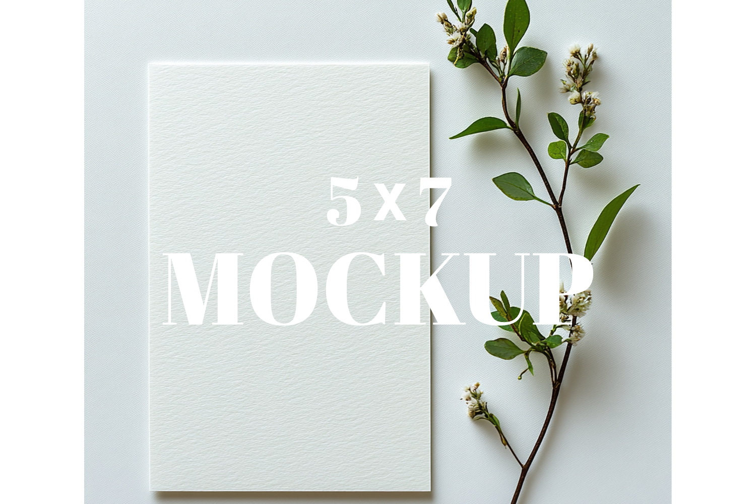 5x7 Birthday Invitation Card Mockup
