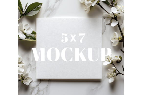 5x7 Birthday Invitation Card Mockup
