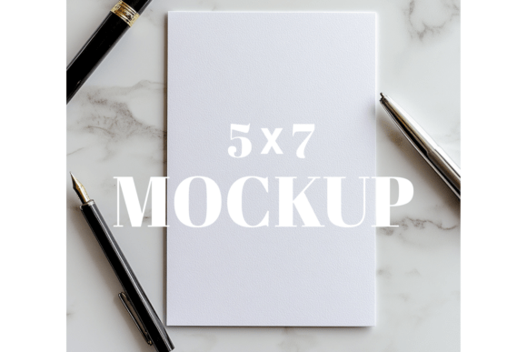 5x7 Birthday Invitation Card Mockup