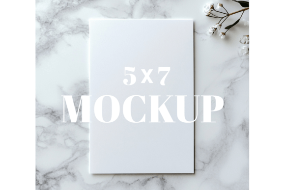 5x7 Birthday Invitation Card Mockup