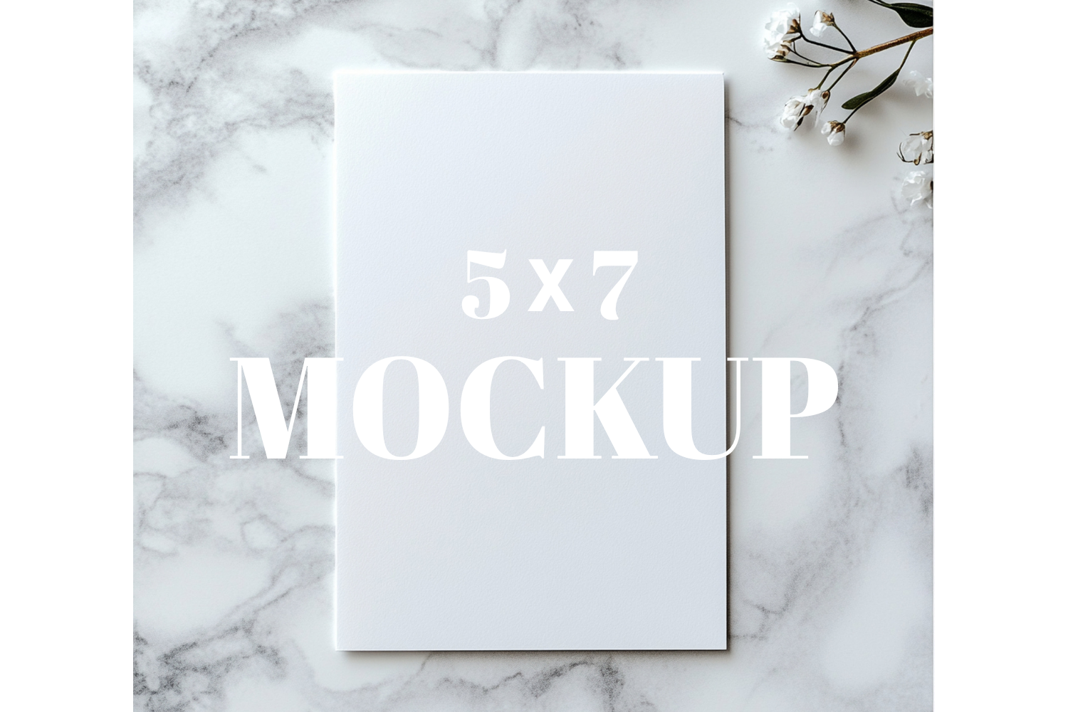 5x7 Birthday Invitation Card Mockup