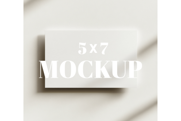 5x7 Birthday Invitation Card Mockup