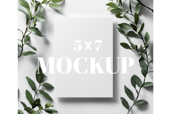 5x7 Birthday Invitation Card Mockup
