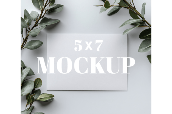5x7 Birthday Invitation Card Mockup