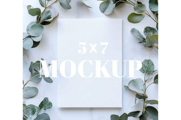 5x7 Birthday Invitation Card Mockup