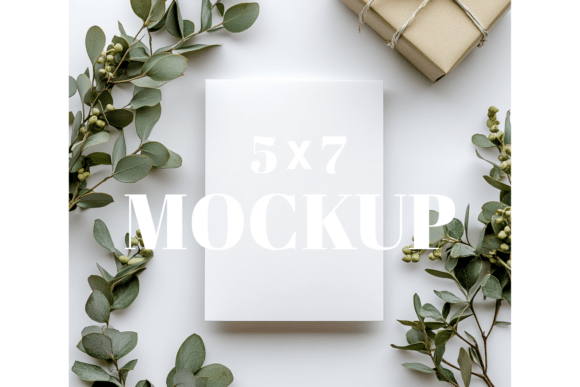 5x7 Birthday Invitation Card Mockup