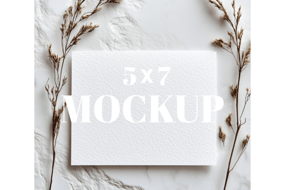 5x7 Birthday Invitation Card Mockup