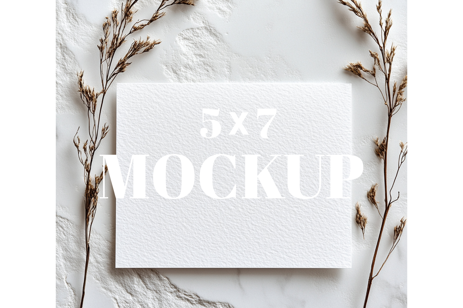 5x7 Birthday Invitation Card Mockup