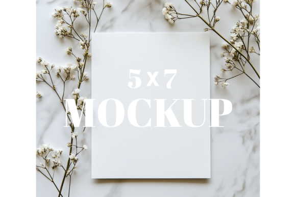 5x7 Birthday Invitation Card Mockup