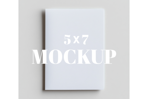 5x7 Birthday Invitation Card Mockup