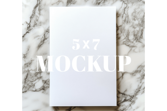 5x7 Birthday Invitation Card Mockup