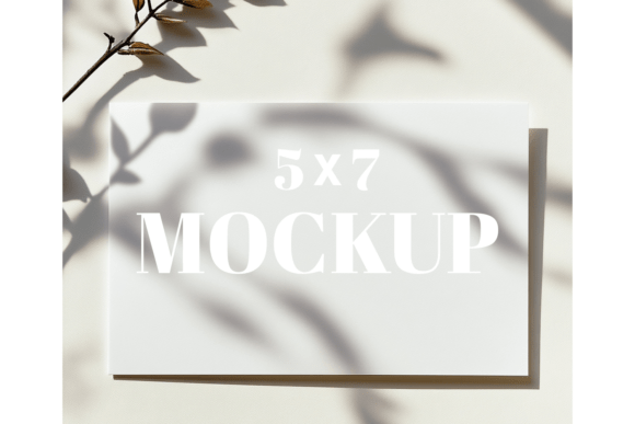 5x7 Birthday Invitation Card Mockup