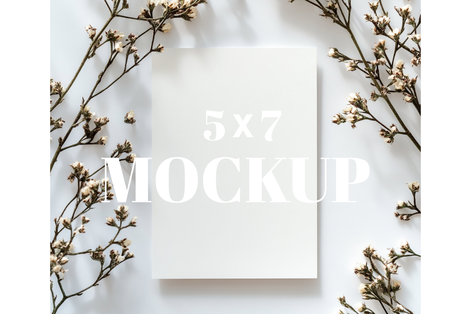 5x7 Birthday Invitation Card Mockup
